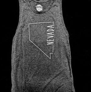 Gray Nevada Tank Top